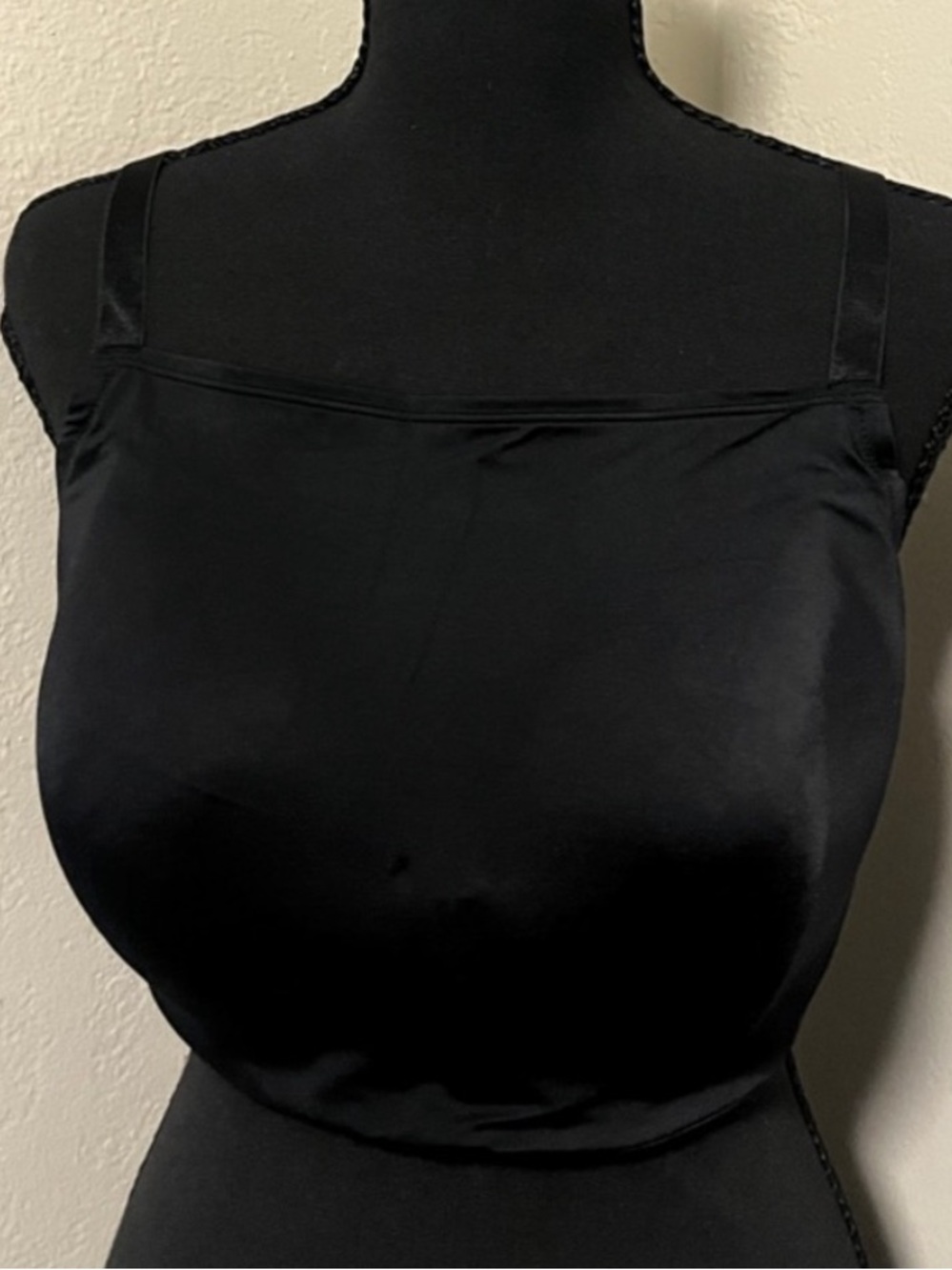 Soma Black Satin Full Coverage Bra-38DD